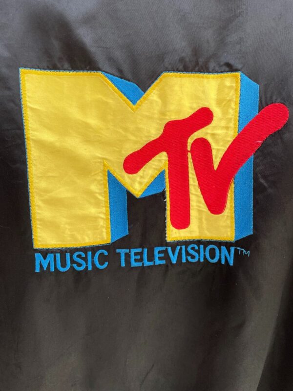 AS-IS EMBROIDERED MTV BUTTON UP ACETATE JACKET