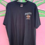 DEADSTOCK 1990S Y2K HARLEY DAVIDSON JAMAICA PALM TREE GRAPHIC T-SHIRT