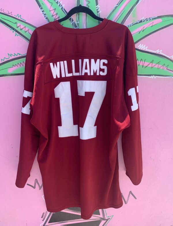 *AS-IS* NFL WASHINGTON REDSKINS #17 WILLIAMS EMBROIDERED RUGBY STYLE THROWBACK FOOTBALL JERSEY