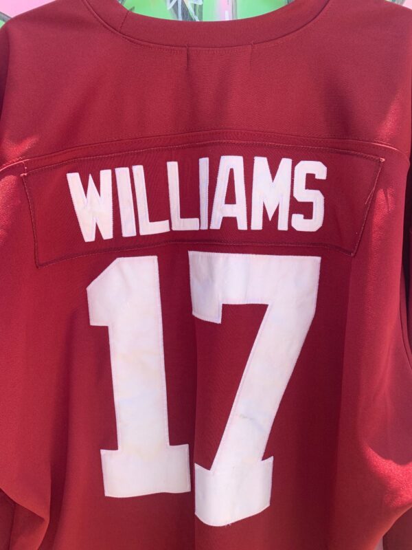 *AS-IS* NFL WASHINGTON REDSKINS #17 WILLIAMS EMBROIDERED RUGBY STYLE THROWBACK FOOTBALL JERSEY