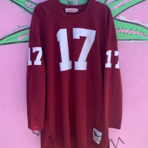 Photo detail:*AS-IS* NFL WASHINGTON REDSKINS #17 WILLIAMS EMBROIDERED RUGBY STYLE THROWBACK FOOTBALL JERSEY