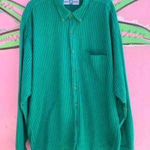 Photo detail:1990S 100% COTTON VERTICAL STRIPED LONG SLEEVE BUTTON UP SHIRT