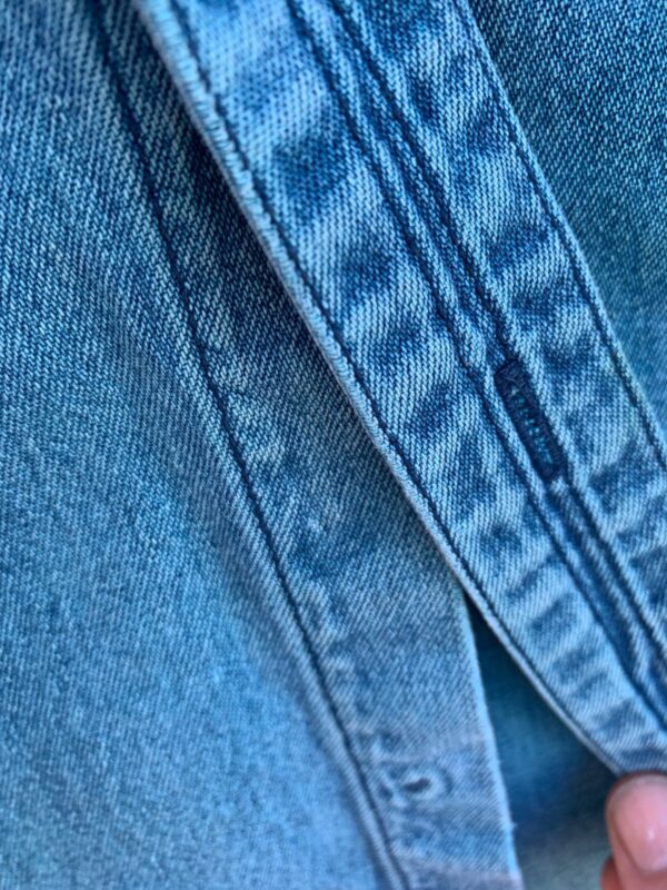 1990S TEAL OVER-DYED LEVIS DENIM SHIRT