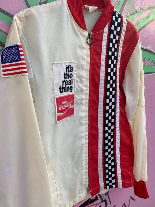 *AS-IS* 1980S COCA-COLA NYLON RACING JACKET
