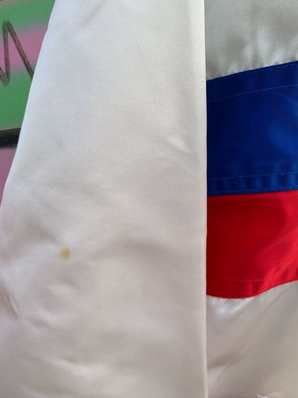 AS-IS 1980S USA OLYMPIC SATIN ZIPUP STARTER JACKET
