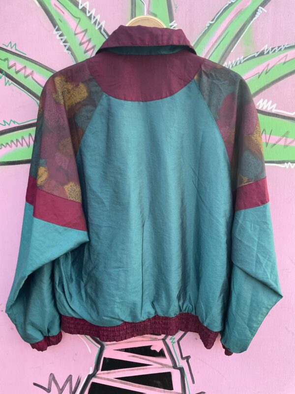 1990S IRIDESCENT COLORBLOCK ZIP-UP WINDBREAKER