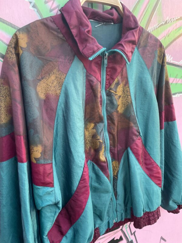 1990S IRIDESCENT COLORBLOCK ZIP-UP WINDBREAKER