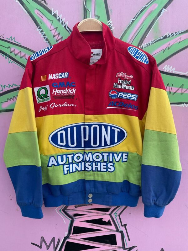 Colorblock Racing Jacket Nascar #24 Jeff Gordon Dupont Colorblock Racing Jacket | Boardwalk Vintage