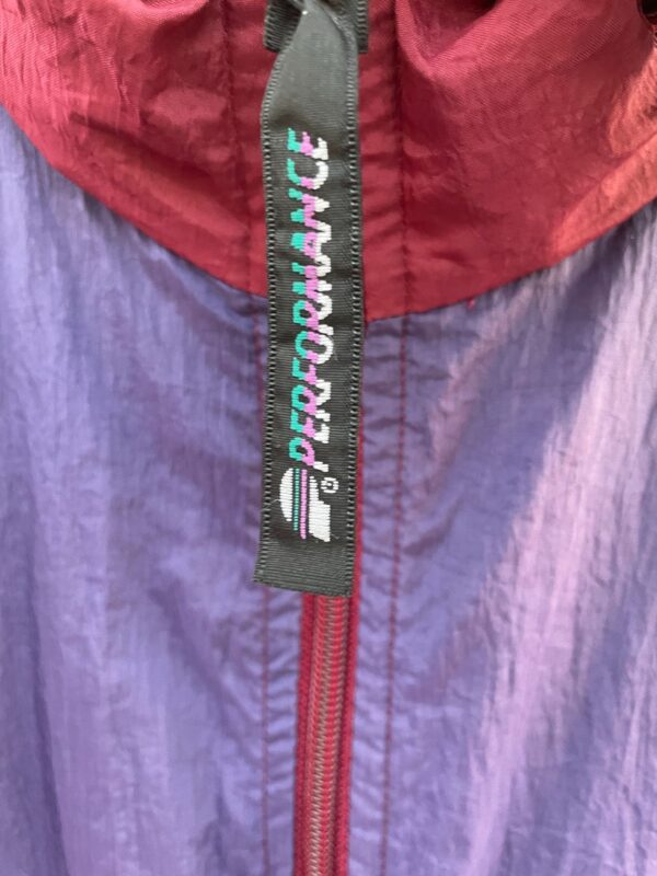 1980S COLOR BLOCK WINDBREAKER JACKET HIDE AWAY HOOD