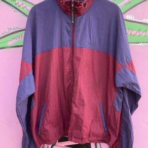 Photo detail:1980S COLOR BLOCK WINDBREAKER JACKET HIDE AWAY HOOD