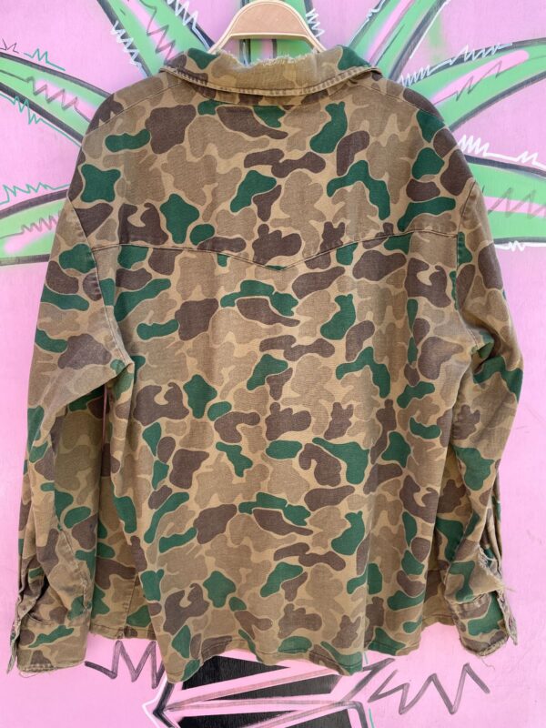 AS-IS DISTRESSED CLOUD CAMO HUNTING LS BD SHIRT