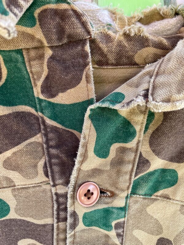 AS-IS DISTRESSED CLOUD CAMO HUNTING LS BD SHIRT