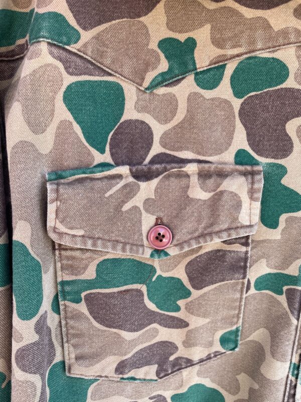 AS-IS DISTRESSED CLOUD CAMO HUNTING LS BD SHIRT