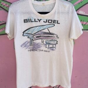 Photo detail:PAPER THIN 1986/87 BILLY JOEL PASTEL PIANO GRAPHIC T-SHIRT