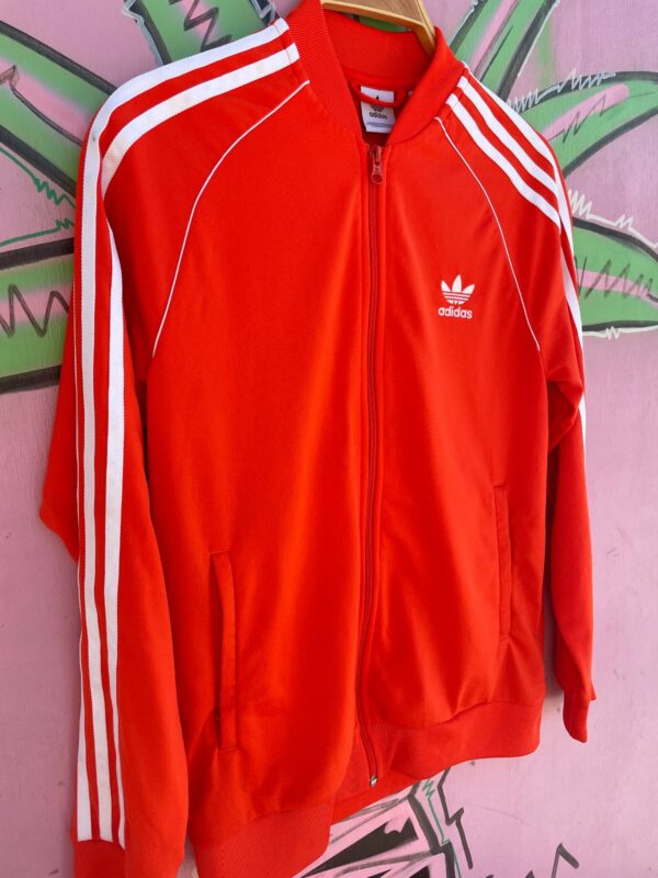 BRIGHT! ORANGE ADIDAS TRACK JACKET