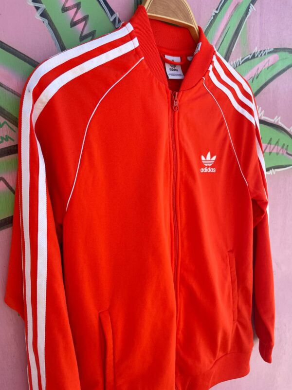 BRIGHT! ORANGE ADIDAS TRACK JACKET