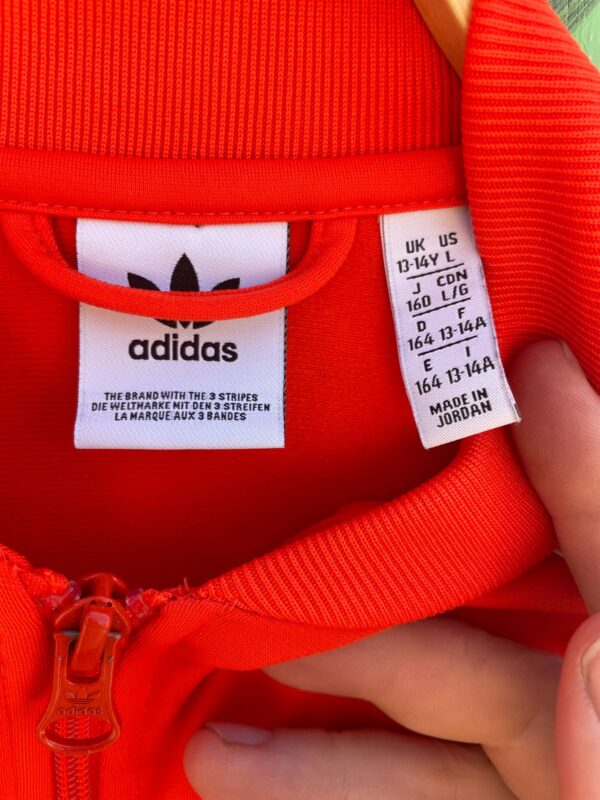 BRIGHT! ORANGE ADIDAS TRACK JACKET