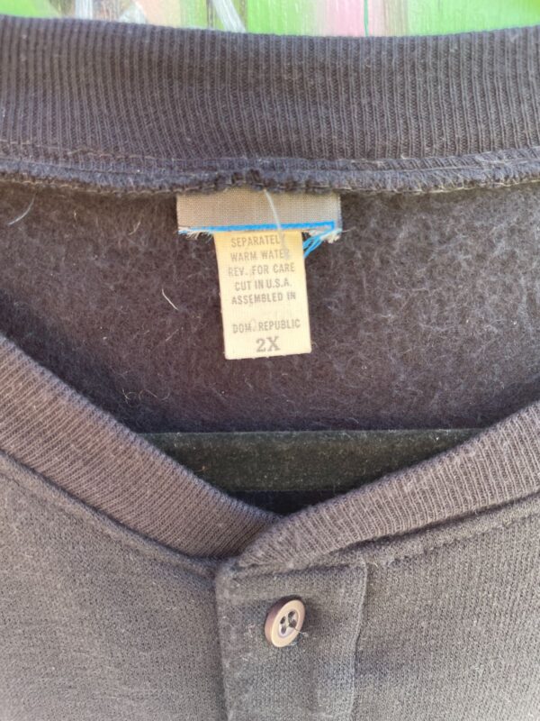 DEADSTOCK 1980S-90S MARLED KNIT PANELED COLOR BLOCK SWEATSHIRT