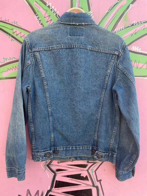 *AS-IS* PERFECTLY WORN & DISTRESSED DENIM TRUCKER JACKET