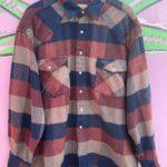 SUPER SOFT! PLAID FLANNEL PEARL SNAP LONG SLEEVE BUTTON UP SHIRT