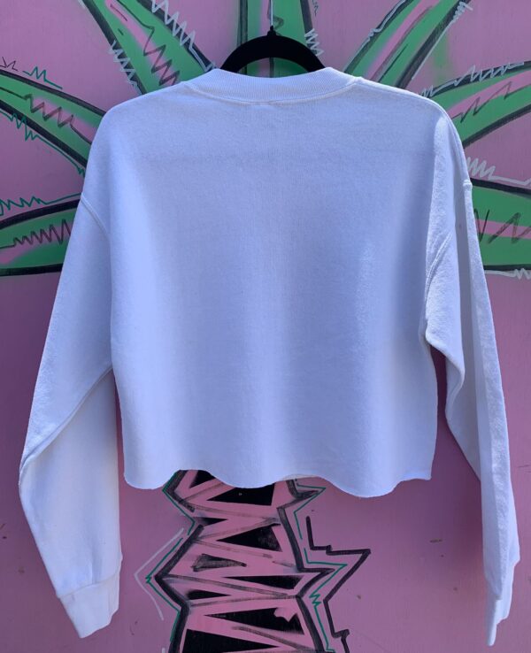 SNAP ON NASCAR CREST CUT OFF CROP CREWNECK SWEATSHIRT
