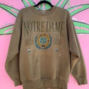 Photo detail:*AS-IS* UNIVERSITY OF NOTRE DAME FIGHTIN' IRISH GRAPHIC CREWNECK SWEATSHIRT