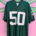 NFL GREEN BAY PACKERS FOOTBALL CUT CROPPED JERSEY #50 AJ HAWK