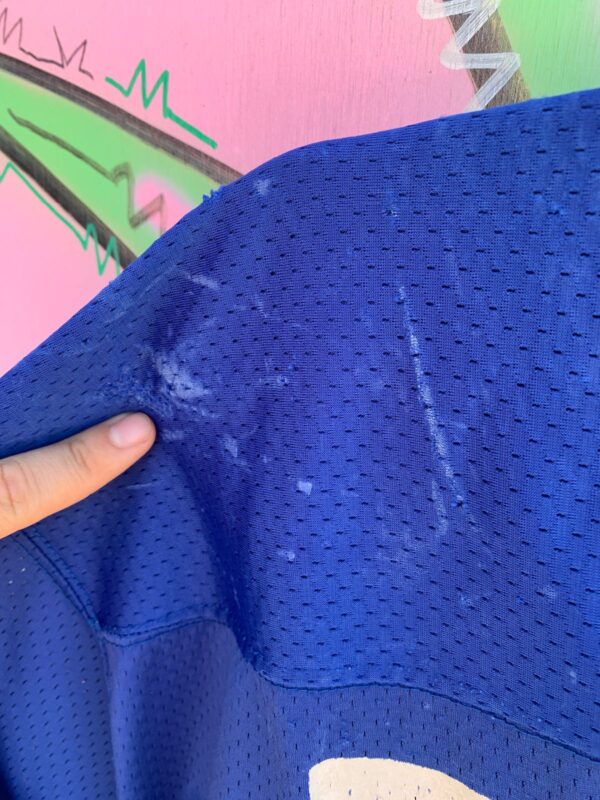 *AS-IS* PERFECTLY DISTRESSED #54 MESH CUT CROPPED FOOTBALL PRACTICE JERSEY