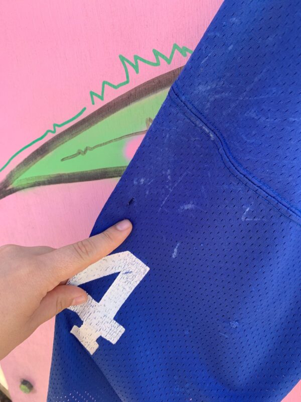 *AS-IS* PERFECTLY DISTRESSED #54 MESH CUT CROPPED FOOTBALL PRACTICE JERSEY