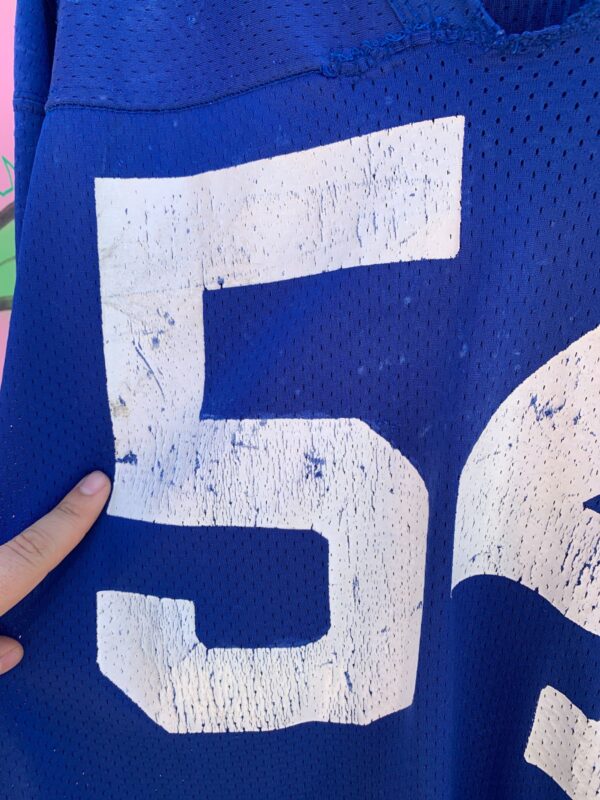 *AS-IS* PERFECTLY DISTRESSED #54 MESH CUT CROPPED FOOTBALL PRACTICE JERSEY