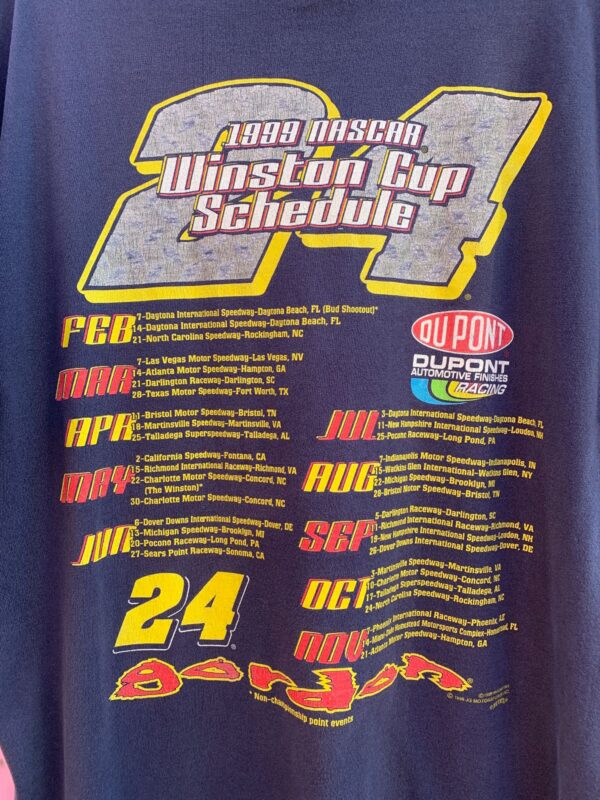 24 GORDON INTENSITY NASCAR 1999 WINSTON CUP GRAPHIC T SHIRT