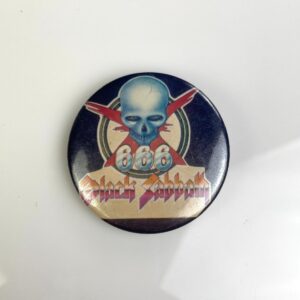 Photo detail:ORIGINAL 1980S BLACK SABBATH 666 GRAPHIC BUTTON PIN