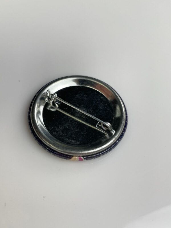 ORIGINAL 1980S BLACK SABBATH 666 GRAPHIC BUTTON PIN