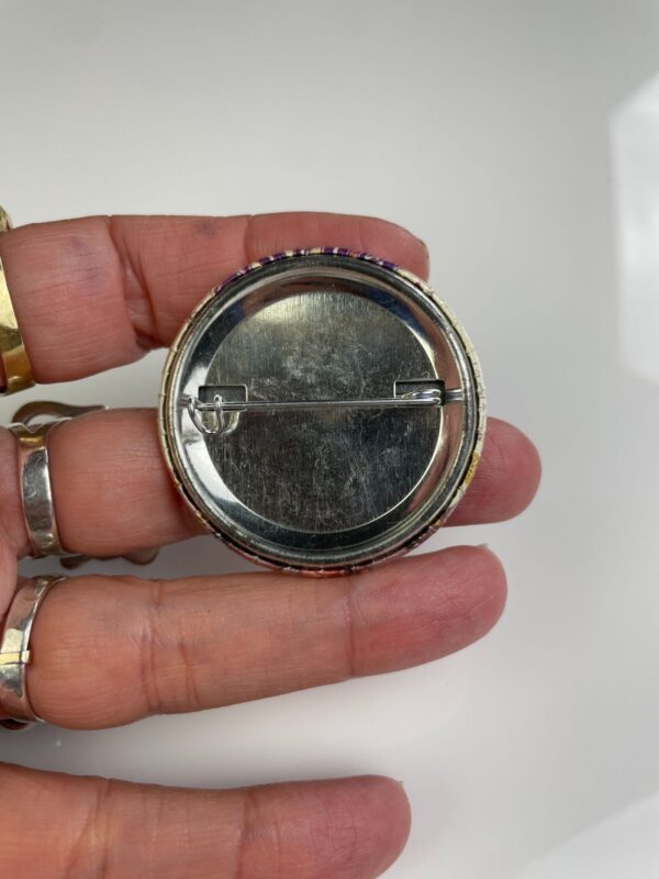 ORIGINAL 1980S ROBERT PLANT MAGAZINE COVER BUTTON PIN