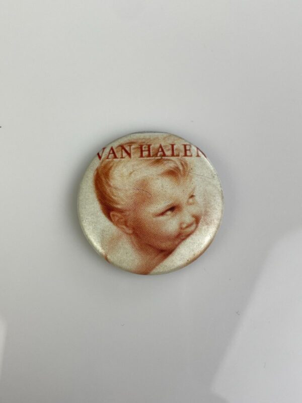 ORIGINAL 1984 VAN HALEN BABY ALBUM COVER BUTTON PIN