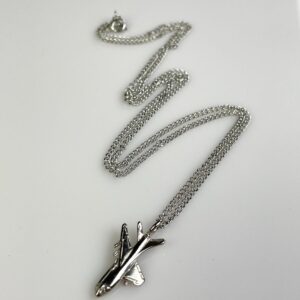 Photo detail:JETSETTER SILVER PLATED AIRPLANE CHARM NECKLACE