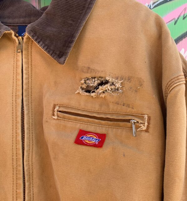 DISTRESSED DICKIES BLANKET LINED CHORE JACKET