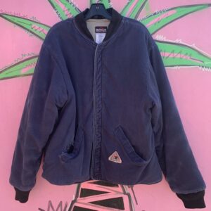 Photo detail:QUILTED INDIGO SNAPUP WORK JACKET