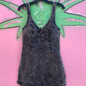 Photo detail:CUTE! ACID WASH BODYCON DENIM DRESS ZIP BACK