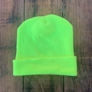 Photo detail:NEON YELLOW KNIT BEANIE - MADE IN USA