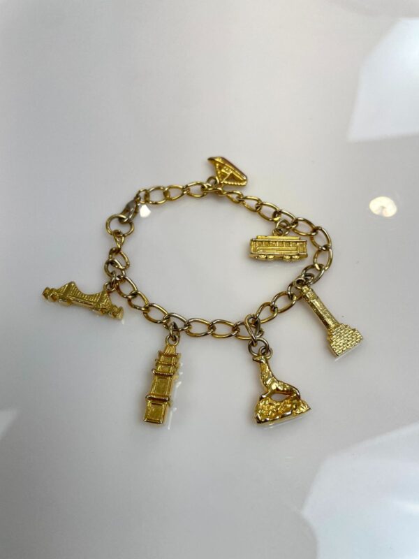 *AS-IS* SO CUTE! RETRO SAN FRANCISCO TOURIST CHARM BRACELET
