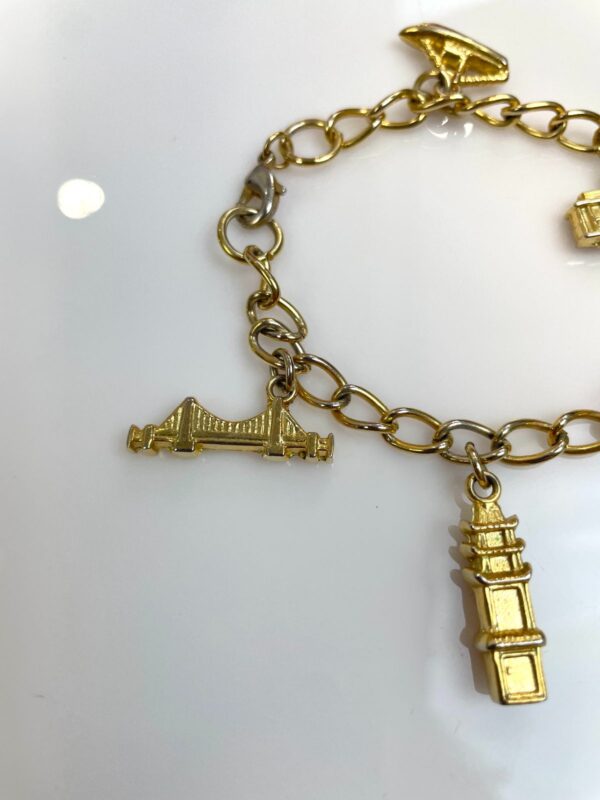 *AS-IS* SO CUTE! RETRO SAN FRANCISCO TOURIST CHARM BRACELET