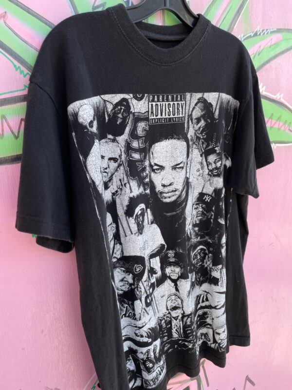BLACK AND WHITE HIPHOP MONTAGE T-SHIRT