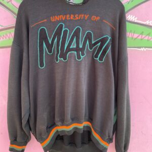 Photo detail:THRASHED MIAMI HURRICANES STARTER SWEATSHIRT