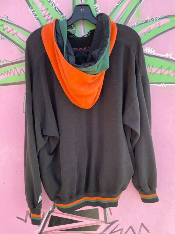 THRASHED MIAMI HURRICANES STARTER SWEATSHIRT
