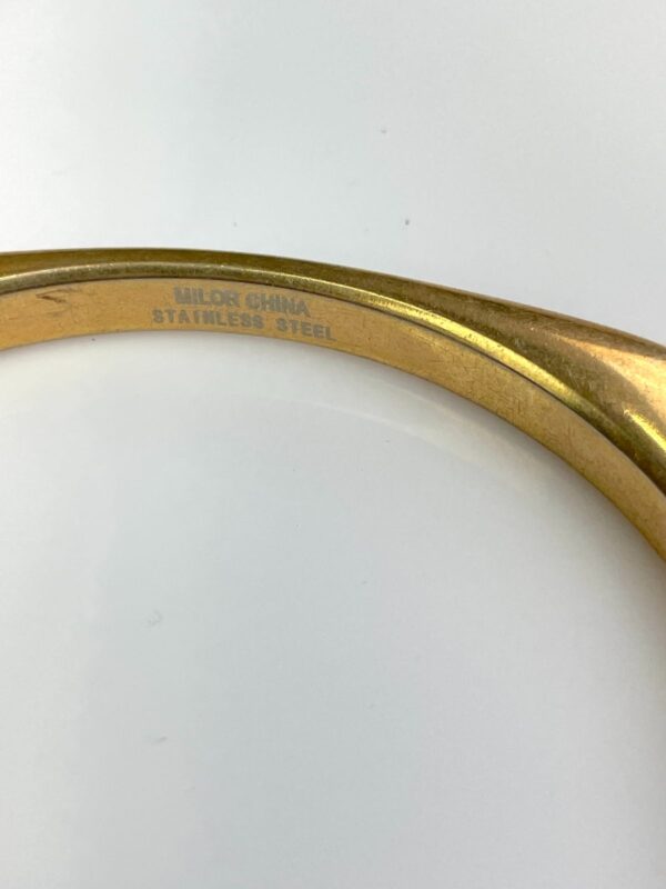 HEAVY POLISHED & ROUNDED SQUARED BANGLE BRACELET MILOR MATERIAL