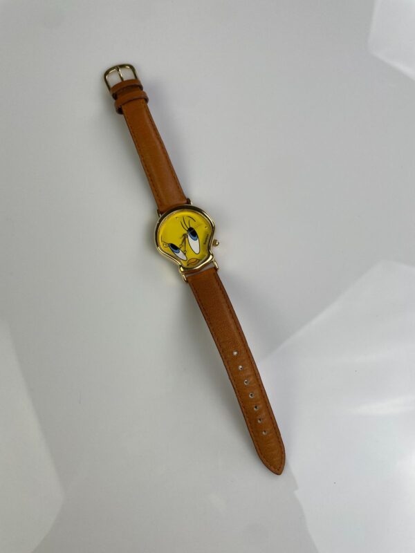 1990S TWEETY BIRD WATCH, GENUINE LEATHER STRAP