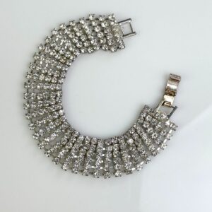 Photo detail:*AS-IS* RHINESTONE BRACELET * MISSING ONE STONE NEAR CLASP