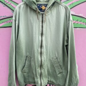 Photo detail:COOL! PERFECTLY SUN FADED HOODED ZIP-UP CANVAS JACKET - MADE IN HONG KONG
