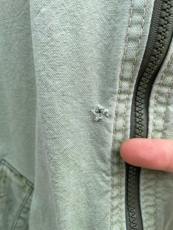 COOL! PERFECTLY SUN FADED HOODED ZIP-UP CANVAS JACKET - MADE IN HONG KONG